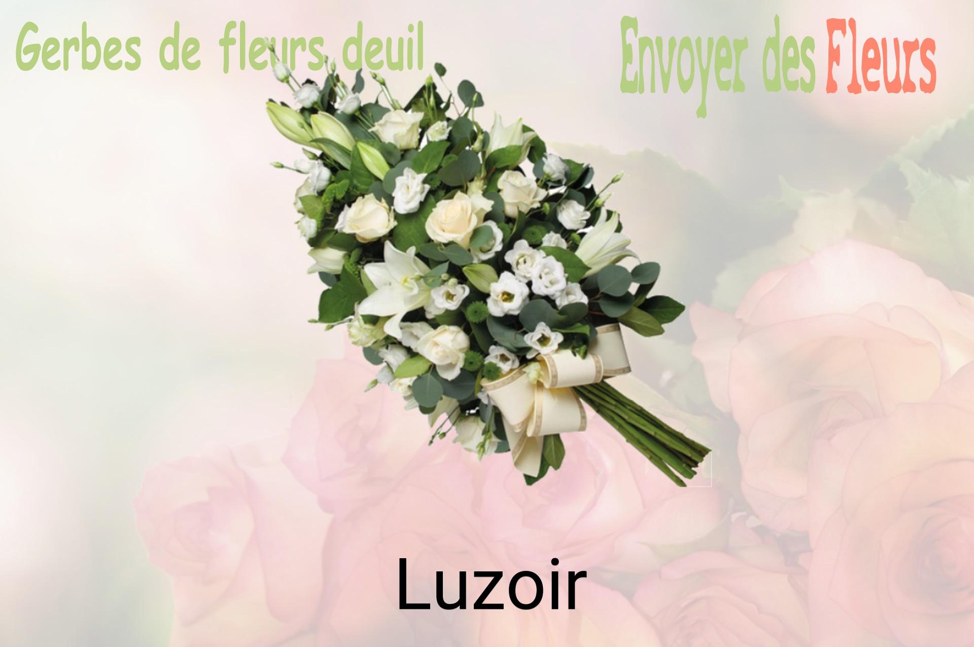 Gerbe de fleurs de deuil livrée à Luzoir